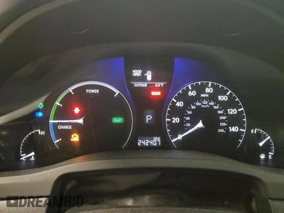 2010 Lexus RX 450h with VIN JTJBC1BA6A2412549, listed as a Copart auction lot 53206825 with 242,407 mi miles and Clean title. Bid and sale history available at DreamBid. Image 9.