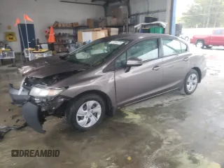 2015 Honda Civic Sedan LX with VIN 19XFB2F57FE000323, listed as a Copart auction lot 51384275 with 148,867 mi miles and Salvage Title. Bid and sale history available at carsss.com. Image 1.