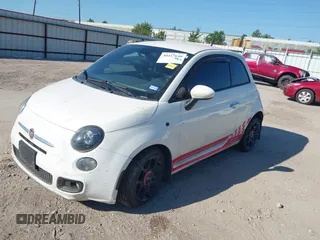 2015 FIAT 500 Sport with VIN 3C3CFFBR3FT696265, listed as a IAAI auction lot 40417640 with 118,412 mi miles and . Bid and sale history available at DreamBid. Image 2.