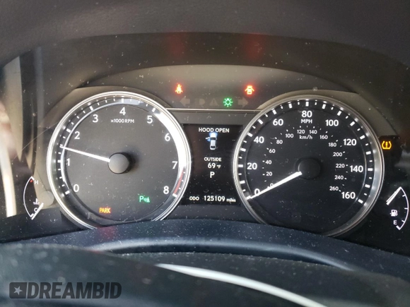2014 Lexus GS 350 with VIN JTHCE1BL1E5027406, listed as a Copart auction lot 75619474 with 125,109 mi miles and Salvage Title. Bid and sale history available at carsss.com. Image 9.