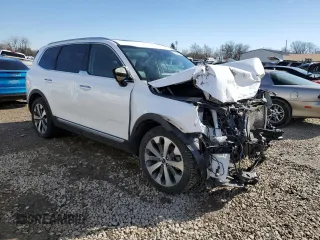 2022 Kia Telluride S with VIN 5XYP6DHC3NG211035, listed as a Copart auction lot 45509535 with 76,051 mi miles and Salvage Title. Bid and sale history available at DreamBid. Image 4.