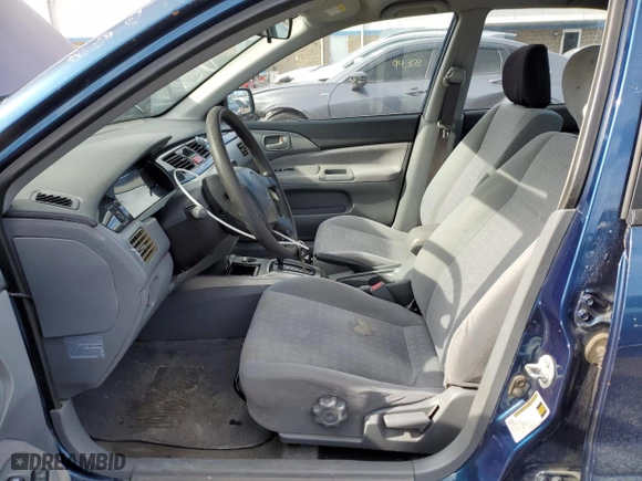 2005 Mitsubishi Lancer ES with VIN JA3AJ26E65U025256, listed as a Copart auction lot 45463085 with 194,144 mi miles and Salvage Title. Bid and sale history available at carsss.com. Image 7.