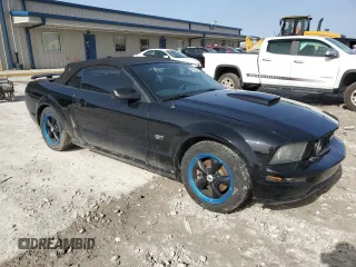 2006 Ford Mustang GT Deluxe with VIN 1ZVFT85H965172583, listed as a Copart auction lot 48185355 with 191,338 mi miles and Salvage Title. Bid and sale history available at carsss.com. Image 4.