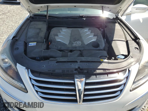 2012 Hyundai Equus Signature with VIN KMHGH4JH5CU050422, listed as a Copart auction lot 51899685 with 64,641 mi miles and Salvage title. Bid and sale history available at DreamBid. Image 11.