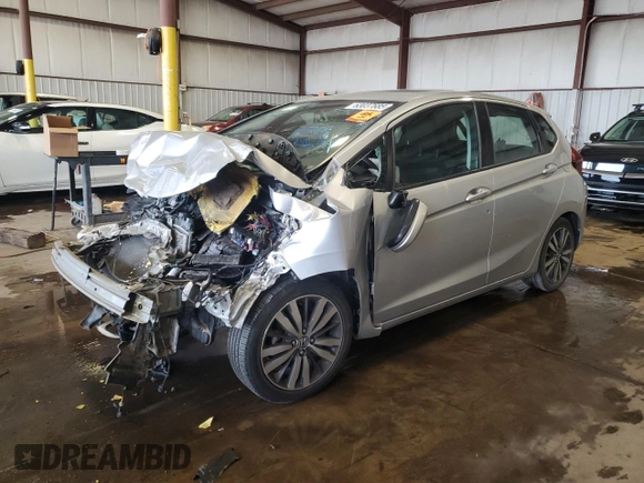 2015 Honda Fit EX-L with VIN 3HGGK5H8XFM715018, listed as a Copart auction lot 63037685 with Not provided miles and Salvage title. Bid and sale history available at DreamBid. Image 1.