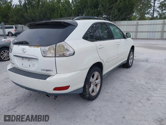 2007 Lexus RX 350 with VIN 2T2GK31U87C005244, listed as a IAAI auction lot 41959572 with 156,435 mi miles. Bid and sale history available at carsss.com. Image 4.
