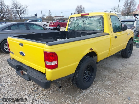 2007 Ford Ranger XL with VIN 1FTYR10D37PA68098, listed as a IAAI auction lot 41993229 with 210,383 mi miles. Bid and sale history available at carsss.com. Image 4.