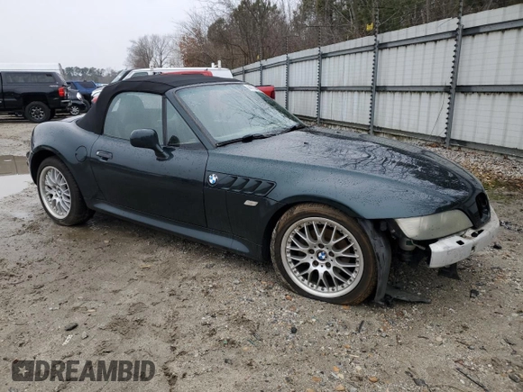 2000 BMW Z3 2.8 z VIN 4USCH3341YLF43502, wystawiony jako Copart lot #44773415 z przebiegiem 168 390 mil mil oraz Szkoda całkowita • Salvage title. Historia ofert i sprzedaży dostępna na DreamBid. Obrazek 4.