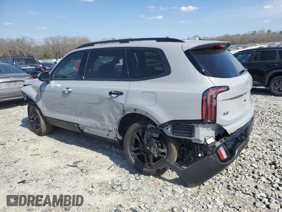 2024 Kia Telluride EX with VIN 5XYP3DGC0RG549279, listed as a Copart auction lot 47051635 with 4,074 mi miles and Salvage Title. Bid and sale history available at carsss.com. Image 2.