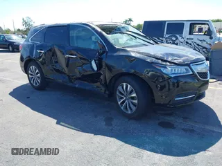 2016 Acura MDX w/Tech with VIN 5FRYD3H4XGB011596, listed as a IAAI auction lot 41692631 with 43,615 mi miles. Bid and sale history available at carsss.com. Image 1.