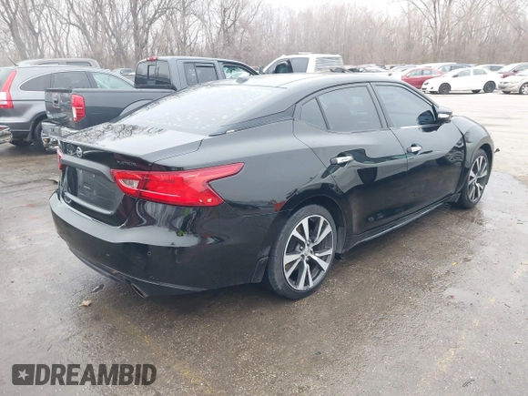 2017 Nissan Maxima SV with VIN 1N4AA6AP1HC429762, listed as a IAAI auction lot 41187139 with 170,437 mi miles and . Bid and sale history available at DreamBid. Image 4.