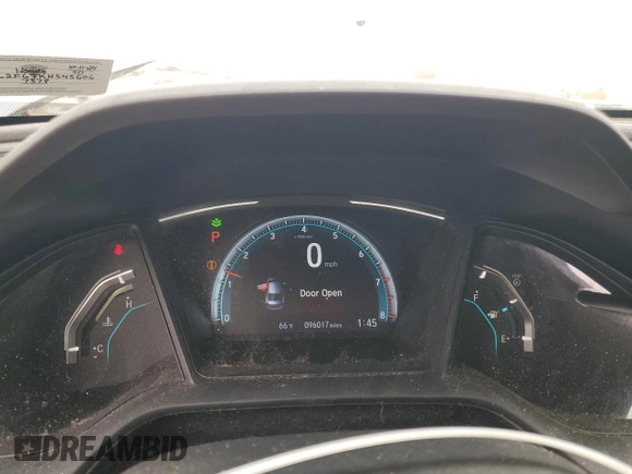 2019 Honda Civic LX with VIN 2HGFC2F67KH545606, listed as a Copart auction lot 79925204 with 96,017 mi miles and Salvage Title. Bid and sale history available at DreamBid. Image 9.