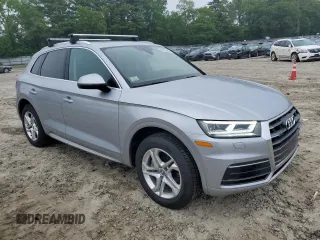2018 Audi Q5 Premium Plus with VIN WA1BNAFYXJ2150534, listed as a Copart auction lot 59763445 with 47,983 mi miles and Salvage title. Bid and sale history available at DreamBid. Image 4.