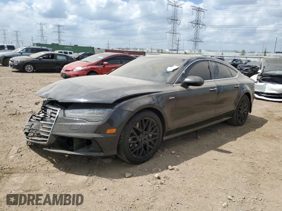 2016 Audi A7 Premium Plus with VIN WAUWGAFC0GN079578, listed as a Copart auction lot 56789055 with Not provided miles and Salvage title. Bid and sale history available at DreamBid. Image 1.
