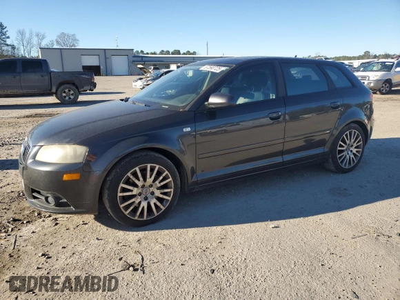 2007 Audi A3 with VIN WAUHF78P97A078127, listed as a Copart auction lot 87590725 with 139,674 mi miles and Salvage title. Bid and sale history available at DreamBid. Image 1.