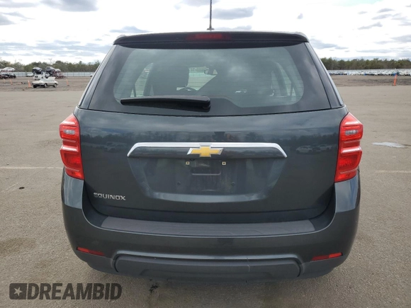 2017 Chevrolet Equinox LS with VIN 2GNALBEK0H1585543, listed as a Copart auction lot 52783925 with 50,560 mi miles and Salvage Title. Bid and sale history available at carsss.com. Image 6.