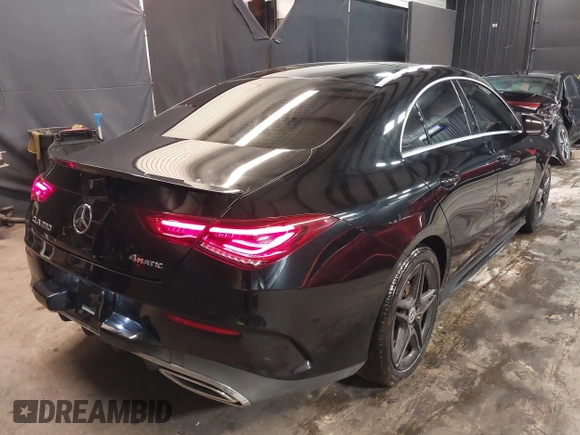 2020 Mercedes-Benz CLA with VIN W1K5J4HB0LN081949, listed as a IAAI auction lot 41545089 with 25,277 mi miles. Bid and sale history available at carsss.com. Image 4.