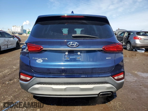 2020 Hyundai Santa Fe SEL with VIN 5NMS3CAD3LH205285, listed as a Copart auction lot 49089915 with 58,437 mi miles and Salvage Title. Bid and sale history available at carsss.com. Image 6.