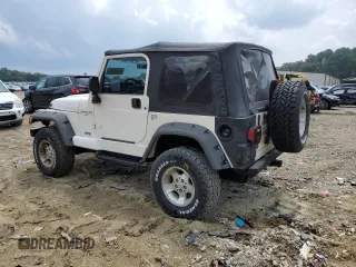 2000 Jeep Wrangler Sahara with VIN 1J4FA59SXYP760278, listed as a Copart auction lot 60402485 with 192,161 mi miles and Salvage title. Bid and sale history available at DreamBid. Image 2.