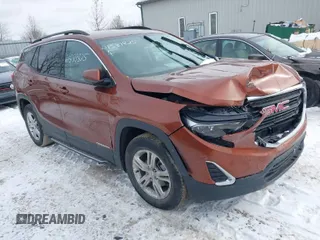 2019 GMC Terrain SLE with VIN 3GKALTEV0KL260362, listed as a IAAI auction lot 41581825 with 87,038 mi miles. Bid and sale history available at carsss.com. Image 1.