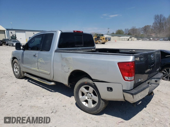 2004 Nissan Titan SE with VIN 1N6AA06AX4N548238, listed as a Copart auction lot 50577505 with 275,787 mi miles and Salvage Title. Bid and sale history available at carsss.com. Image 2.