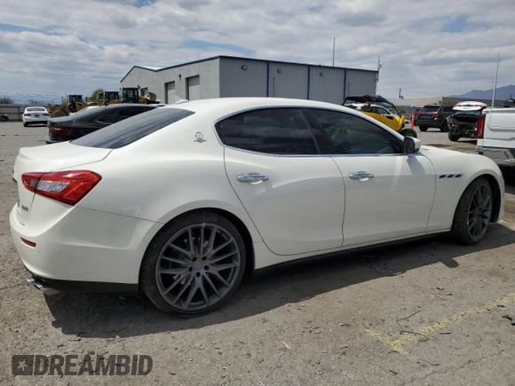 2017 Maserati Ghibli с VIN ZAM57XSA1H1197259, выставлен на аукционе Copart как лот 55272405 с пробегом 37 799 миль миль и Списание • Salvage title. История ставок и продаж доступна на DreamBid. Изображение 3.