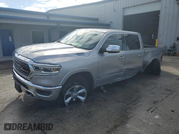 2020 Ram 1500 Limited with VIN 1C6SRFHT9LN367039, listed as a Copart auction lot 46157455 with 60,235 mi miles and Salvage title. Bid and sale history available at DreamBid. Image 1.