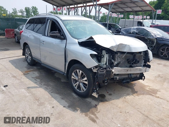 2019 Nissan Pathfinder S with VIN 5N1DR2MM8KC622567, listed as a IAAI auction lot 42404897 with 87,955 mi miles and . Bid and sale history available at DreamBid. Image 1.