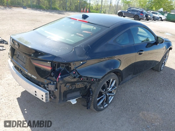 2021 Lexus RC 350 F Sport z VIN JTHGZ5DCXM5010807, wystawiony jako IAAI lot #42104271 z przebiegiem 46 540 mil mil oraz . Historia ofert i sprzedaży dostępna na DreamBid. Obrazek 4.