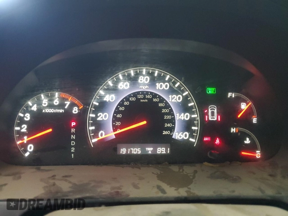 2005 Honda Odyssey EX-L z VIN 5FNRL38765B134604, wystawiony jako Copart lot #60455195 z przebiegiem 191 705 mil mil oraz Czysty tytuł • Clean title. Historia ofert i sprzedaży dostępna na DreamBid. Obrazek 9.