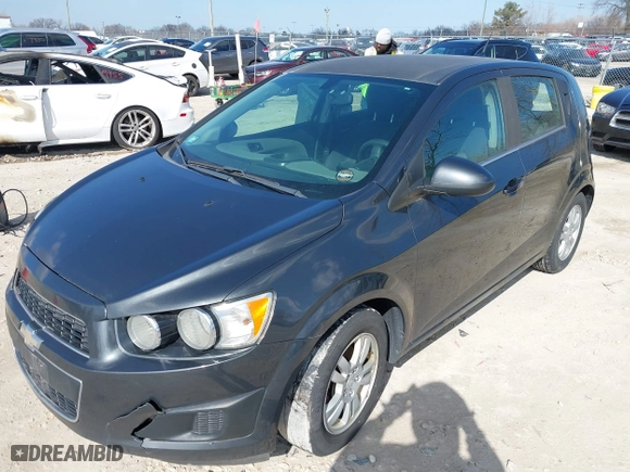 2014 Chevrolet Sonic LT with VIN 1G1JC6SH3E4202115, listed as a IAAI auction lot 41893680 with 171,778 mi miles. Bid and sale history available at carsss.com. Image 2.