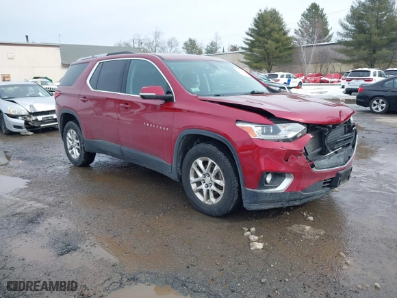 2018 Chevrolet Traverse LT Cloth with VIN 1GNEVGKW3JJ268688, listed as a IAAI auction lot 41656882 with 51,751 mi miles. Bid and sale history available at carsss.com. Image 1.