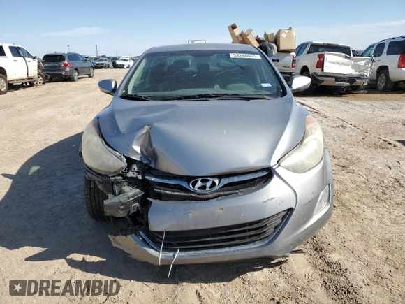 2013 Hyundai Elantra GLS with VIN KMHDH4AE8DU964979, listed as a Copart auction lot 53280055 with 175,977 mi miles and Salvage title. Bid and sale history available at DreamBid. Image 5.
