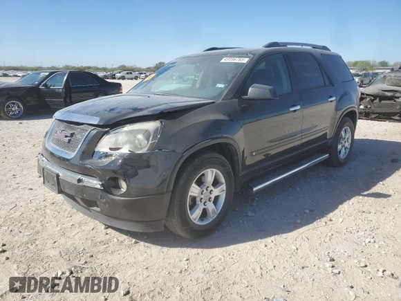 2010 GMC Acadia SL with VIN 1GKLRKED4AJ173370, listed as a Copart auction lot 49896765 with 189,077 mi miles and Salvage Title. Bid and sale history available at carsss.com. Image 1.