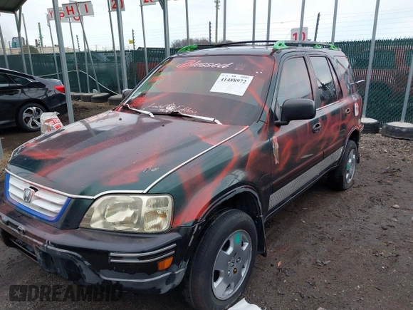2000 Honda CR-V LX with VIN JHLRD1743YS009854, listed as a IAAI auction lot 41488972 with 139,652 mi miles. Bid and sale history available at carsss.com. Image 17.
