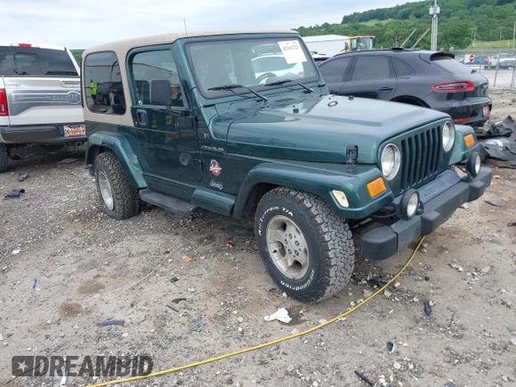 1999 Jeep Wrangler Sahara with VIN 1J4FY49S5XP482037, listed as a IAAI auction lot 42341723 with 161,081 mi miles and . Bid and sale history available at DreamBid. Image 1.