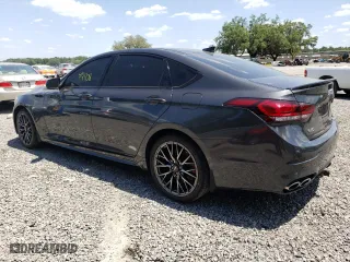 2018 Genesis G80 3.3T Sport with VIN KMHGN4JB0JU223068, listed as a Copart auction lot 51973174 with 74,908 mi miles. Bid and sale history available at carsss.com. Image 2.