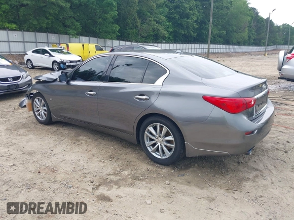 2015 Infiniti Q50 Premium with VIN JN1BV7AP7FM338434, listed as a IAAI auction lot 42158445 with 115,685 mi miles and . Bid and sale history available at DreamBid. Image 3.