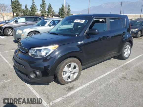 2019 Kia Soul with VIN KNDJN2A29K7693985, listed as a Copart auction lot 54877805 with Not provided miles and Salvage title. Bid and sale history available at DreamBid. Image 1.