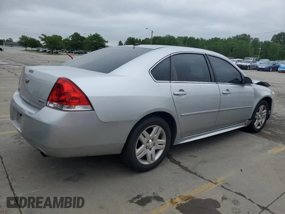 2014 Chevrolet Impala LT with VIN 2G1WB5E34E1161895, listed as a Copart auction lot 58414845 with 127,373 mi miles and Salvage title. Bid and sale history available at DreamBid. Image 3.