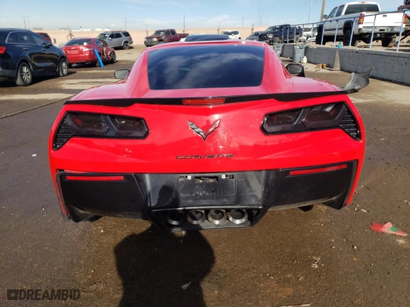 2016 Chevrolet Corvette Stingray Z51 1LT with VIN 1G1YH2D70G5126153, listed as a Copart auction lot 86826134 with NaN miles and Salvage Title. Bid and sale history available at carsss.com. Image 6.
