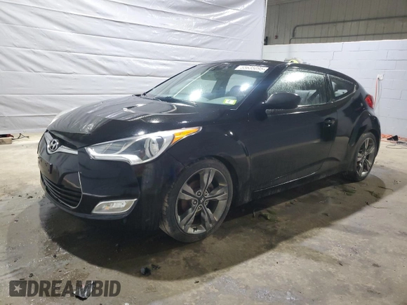 2012 Hyundai Veloster w/Gray Int z VIN KMHTC6AD8CU021518, wystawiony jako Copart lot #55635095 z przebiegiem 90 011 mil mil oraz Czysty tytuł • Clean title. Historia ofert i sprzedaży dostępna na DreamBid. Obrazek 1.