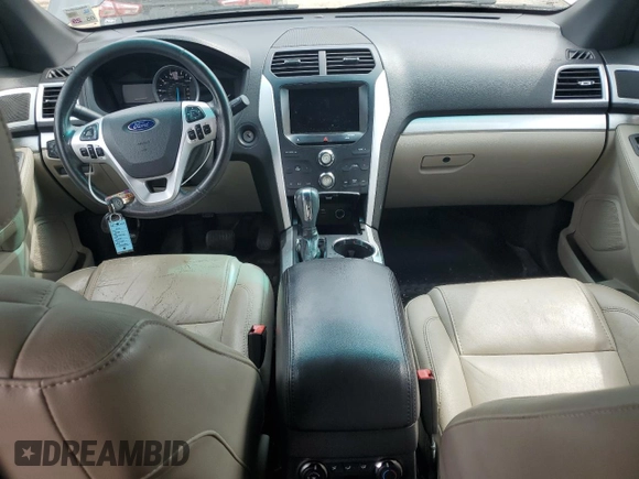 2015 Ford Explorer XLT with VIN 1FM5K7D84FGA99801, listed as a Copart auction lot 54757755 with 120,428 mi miles and Salvage Title. Bid and sale history available at DreamBid. Image 8.