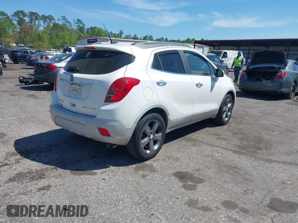 2014 Buick Encore Leather with VIN KL4CJCSB0EB566644, listed as a IAAI auction lot 41877546 with 66,113 mi miles. Bid and sale history available at carsss.com. Image 4.