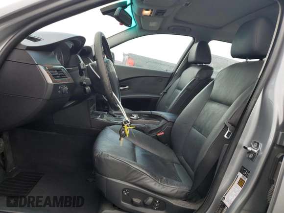 2005 BMW 5 Series 530i with VIN WBANA73585CR60267, listed as a Copart auction lot 47089185 with 244,533 mi miles and Clean Title. Bid and sale history available at DreamBid. Image 7.