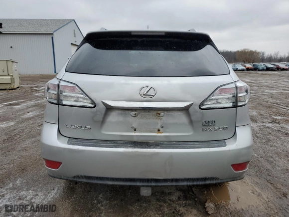 2010 Lexus RX 350 with VIN 2T2BK1BA8AC011863, listed as a Copart auction lot 45372685 with 166,122 mi miles and Salvage Title. Bid and sale history available at carsss.com. Image 6.
