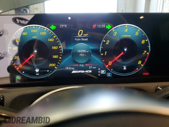 2021 Mercedes-Benz CLA 45 AMG z VIN W1K5J5DB3MN221246, wystawiony jako Copart lot #57943505 z przebiegiem 19 295 mil mil oraz Czysty tytuł • Clean title. Historia ofert i sprzedaży dostępna na DreamBid. Obrazek 9.