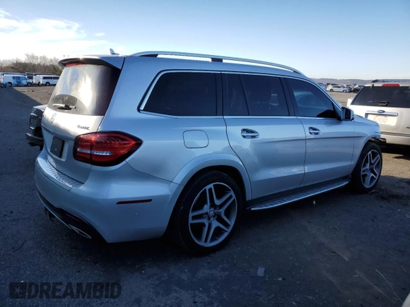 2017 Mercedes-Benz GLS with VIN 4JGDF7DE1HA752998, listed as a Copart auction lot 40617673 with 73,946 mi miles. Bid and sale history available at carsss.com. Image 3.