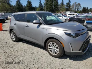 2023 Kia Soul LX with VIN KNDJ23AU6P7844417, listed as a Copart auction lot 55139825 with 27,648 mi miles and Salvage Title. Bid and sale history available at carsss.com. Image 4.