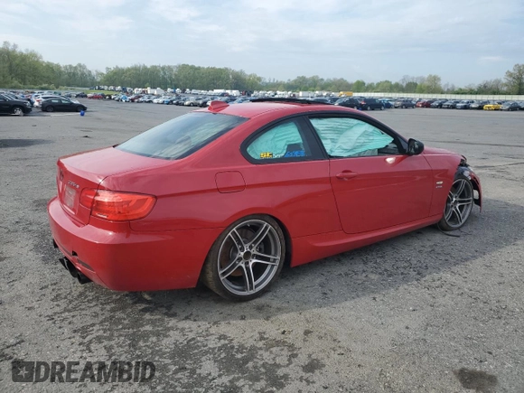 2011 BMW 3 Series 335is with VIN WBAKG1C58BE362906, listed as a Copart auction lot 54688045 with Not provided miles and Salvage title. Bid and sale history available at DreamBid. Image 3.